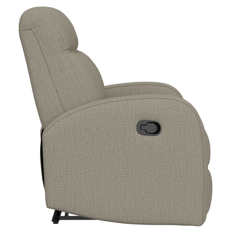 Manual Reclining Loveseat With Dual Seating Support For Living Room