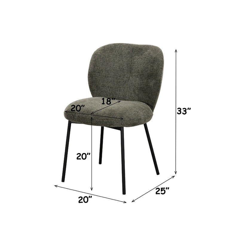 Cassian - Side Chair (Set of 2) - Green Linen